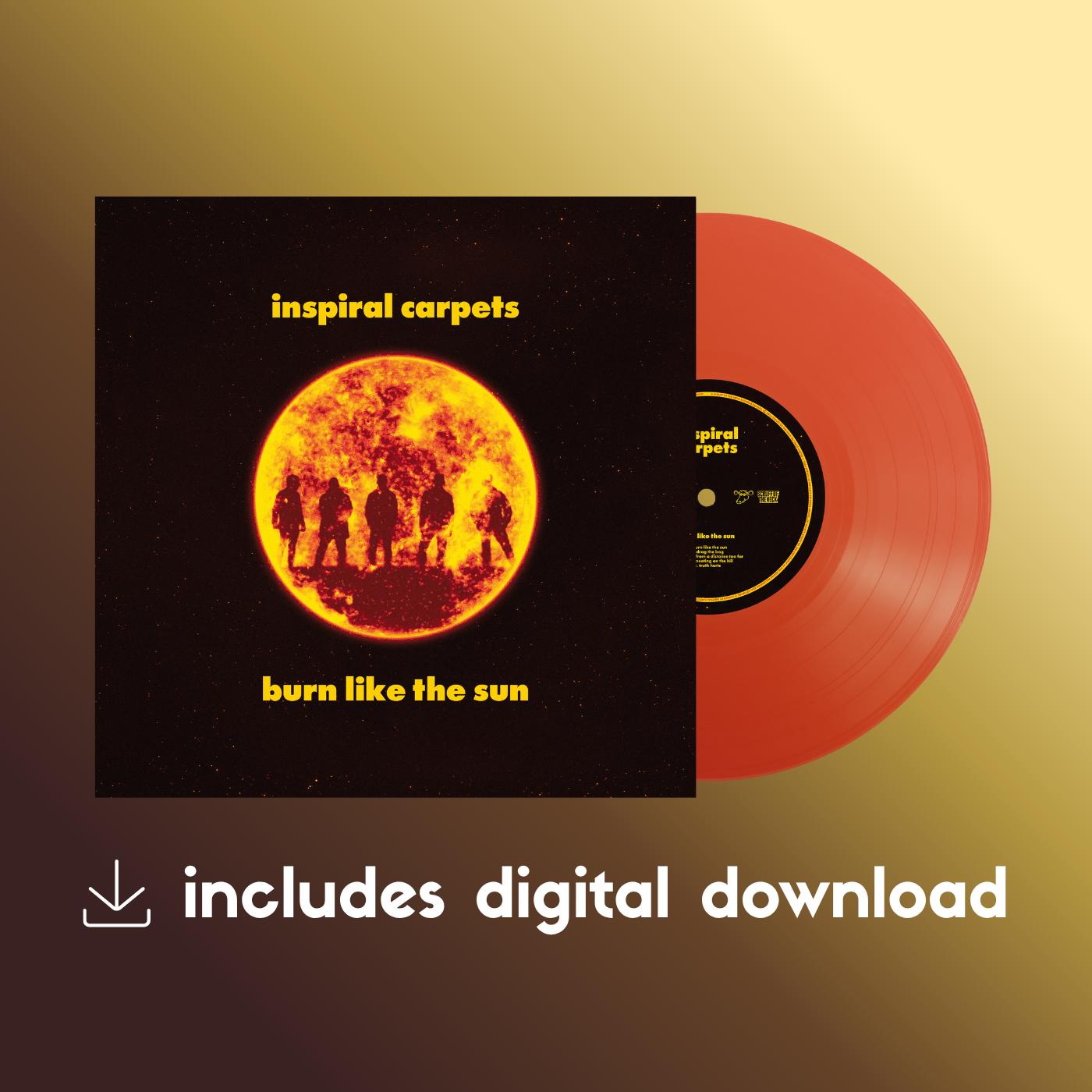 Inspiral Carpet - 'Burn Like The Sun' - Red Translucent Vinyl + Digital Download