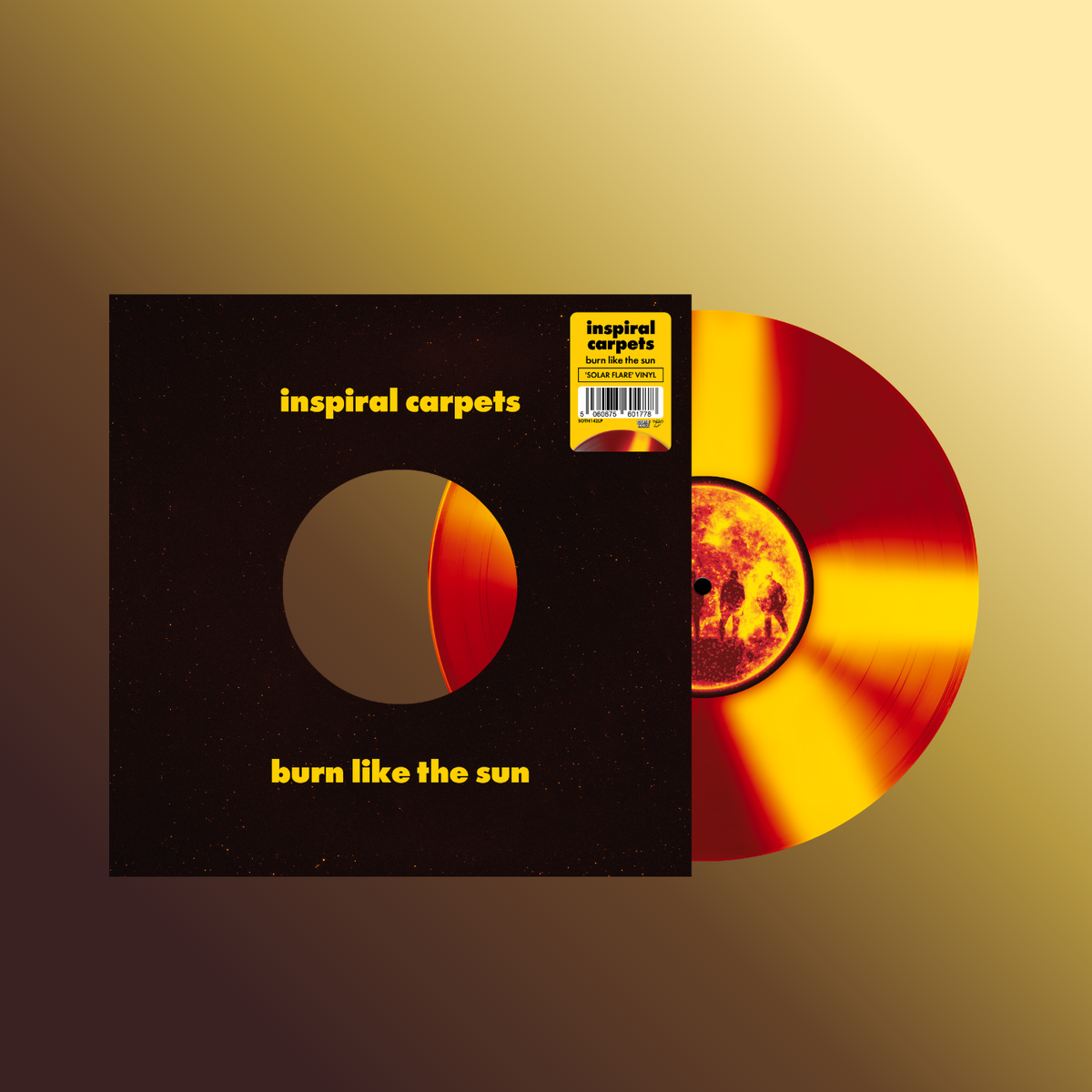 Inspiral Carpets - 'Burn Like The Sun' - Cornetto 'Solar Flare' Vinyl - Webstore Exclusive