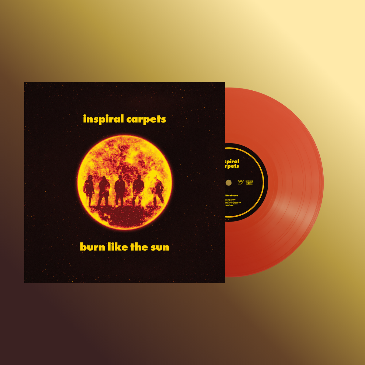 Inspiral Carpets - 'Burn Like The Sun' - Cornetto 'Solar Flare' Vinyl