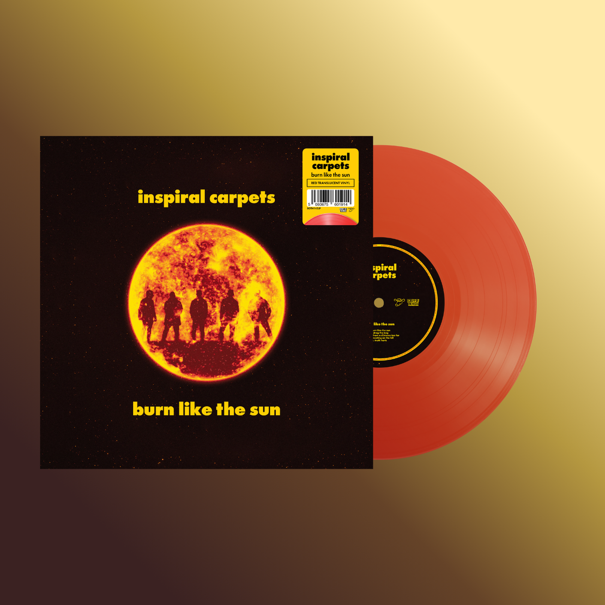 Inspiral Carpets - 'Burn Like The Sun' - Red Translucent Vinyl